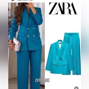 ZARA DOUBLE BRESTED BLAZER BLOGGER FAV